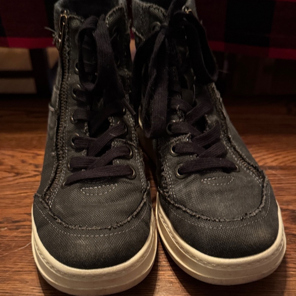 Blowfish Black High-Tops with White Platform